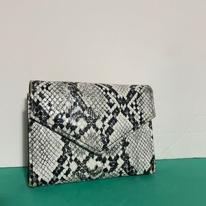 Small Snakeskin Envelope-Style Wallet